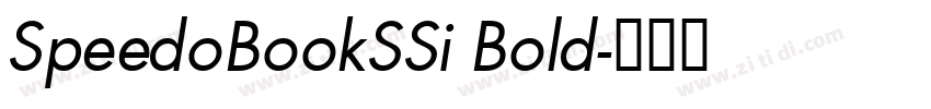 SpeedoBookSSi Bold字体转换